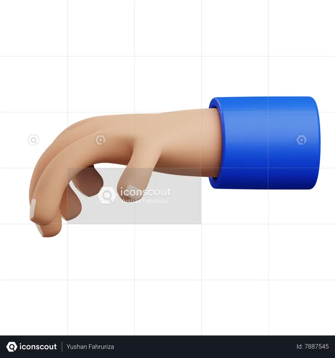 Take hand gesture  3D Icon