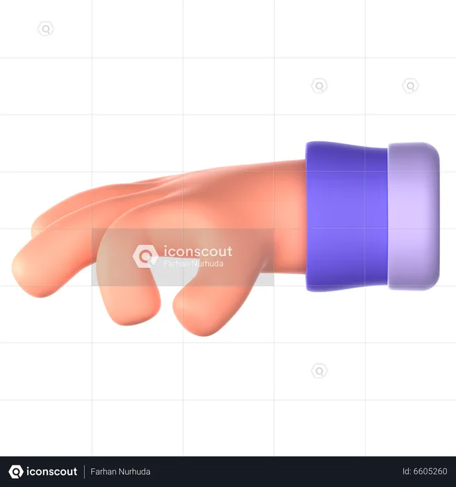 Take Hand Gesture  3D Icon