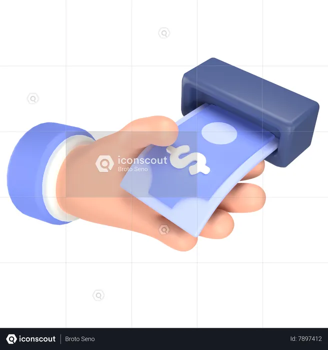 Take money  3D Icon