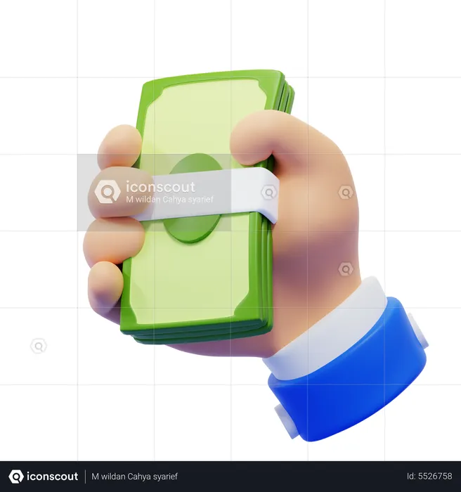 Take My Money Hand Gesture  3D Icon