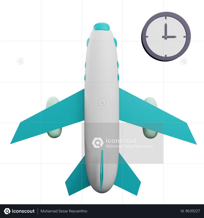 Take Off Time  3D Icon