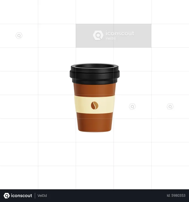 Takeaway Coffee  3D Icon
