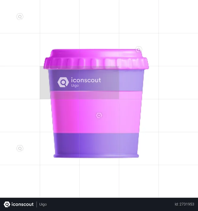 Takeaway cup  3D Illustration