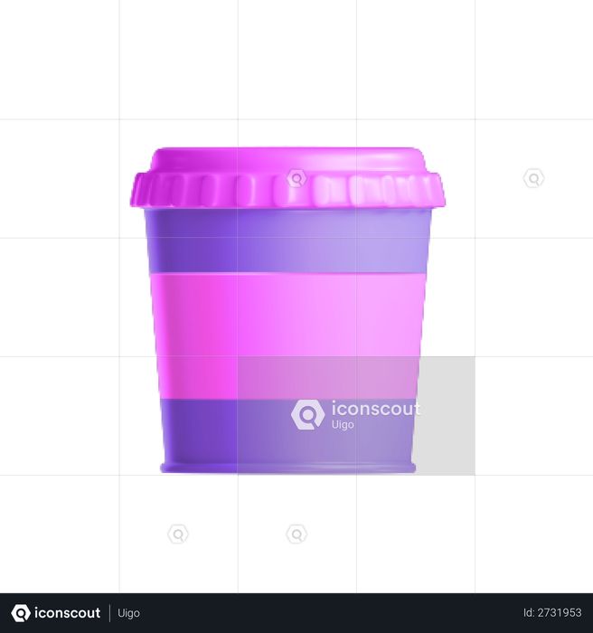 Takeaway cup 3D Illustration