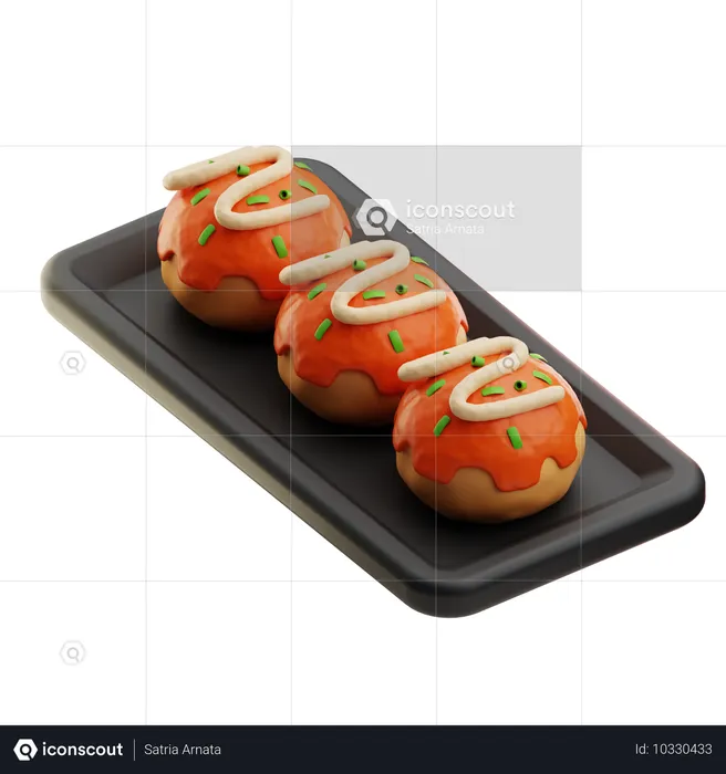 Takoyaki  3D Icon