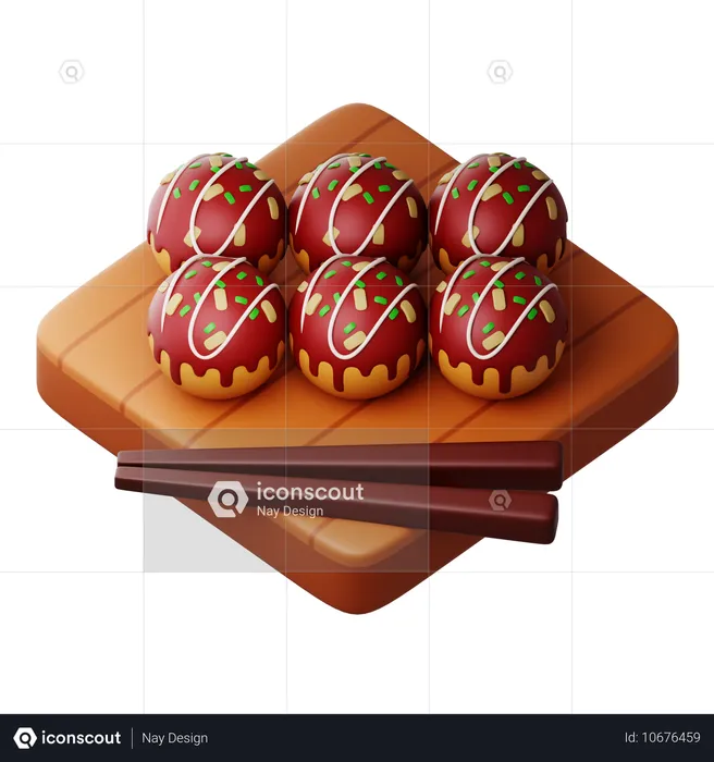 Takoyaki  3D Icon