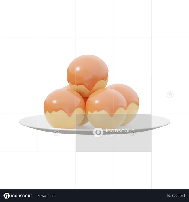 Takoyaki  3D Icon