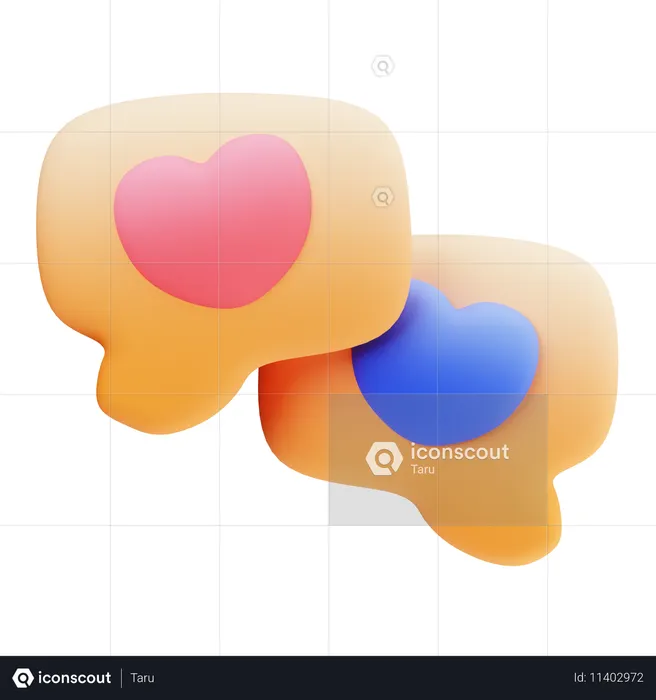Talk love  3D Icon