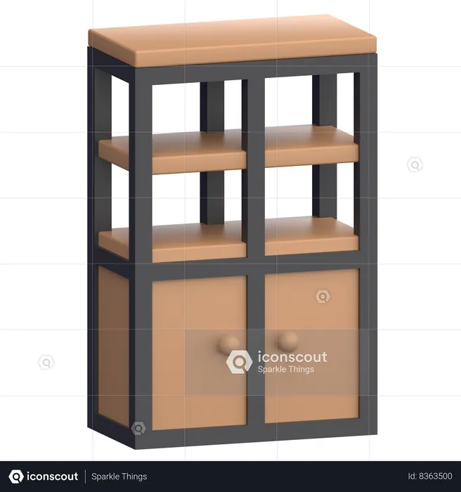 Tall Cabinet  3D Icon