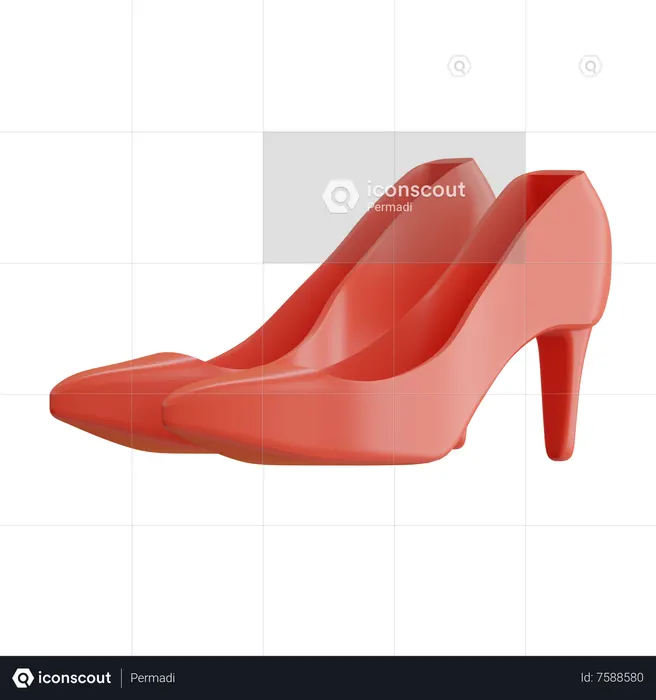 Talon haut  3D Icon