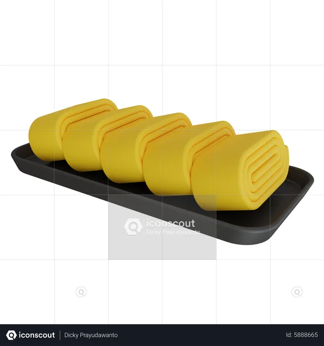 Tamagoyaki  3D Icon