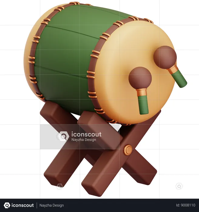 Tambor  3D Icon