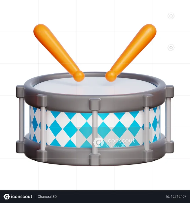Tambor  3D Icon