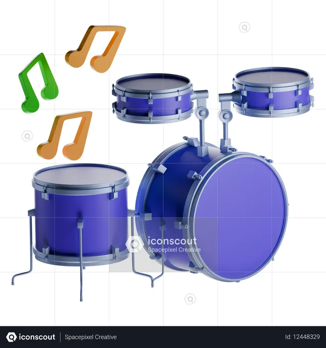 Tambor  3D Icon