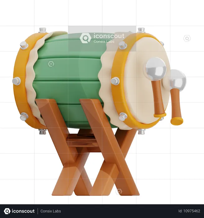 Tambor  3D Icon