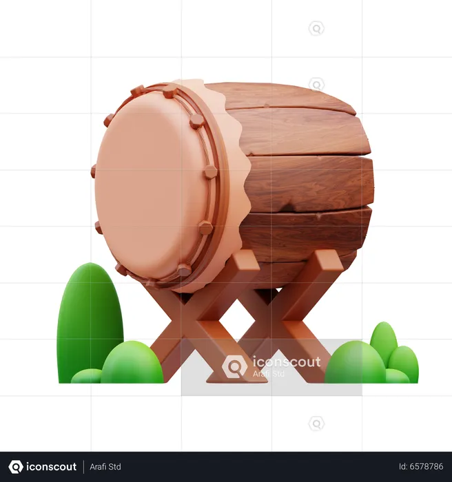 Tambor  3D Icon