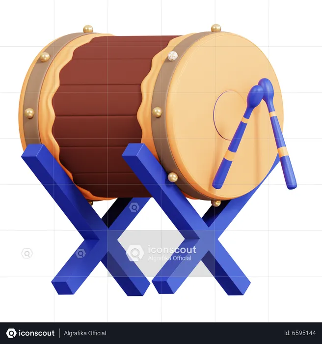 Tambor  3D Icon