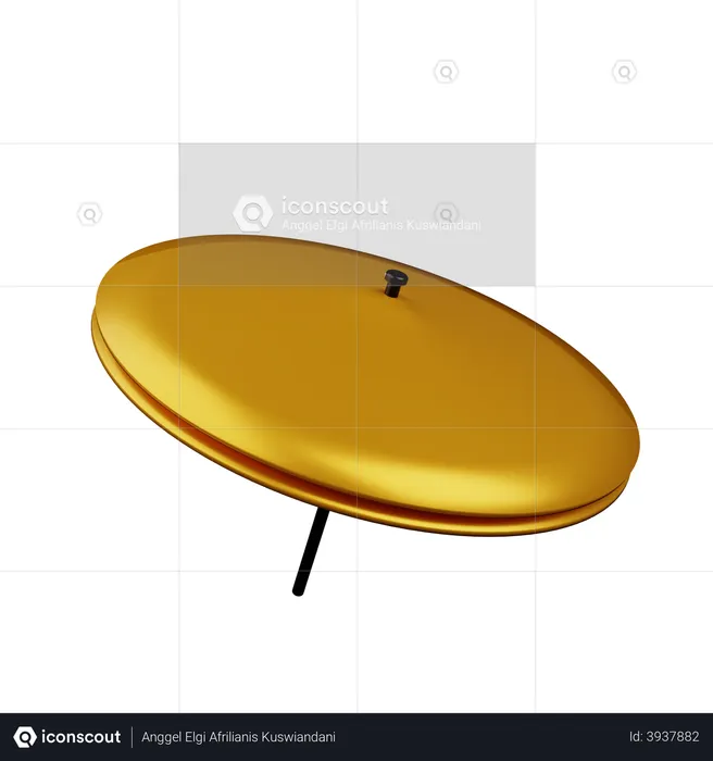 Tambor de chapoteo  3D Illustration