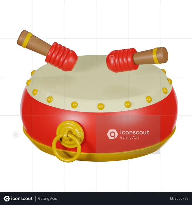 Tambour chinois  3D Icon