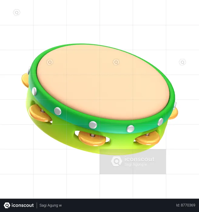 Tambourin  3D Icon