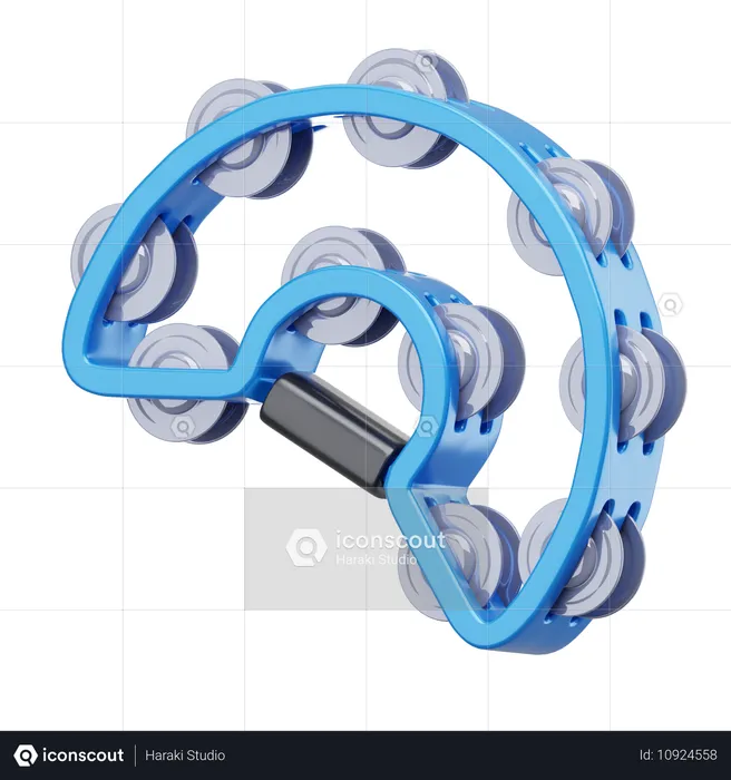 Tambourine  3D Icon