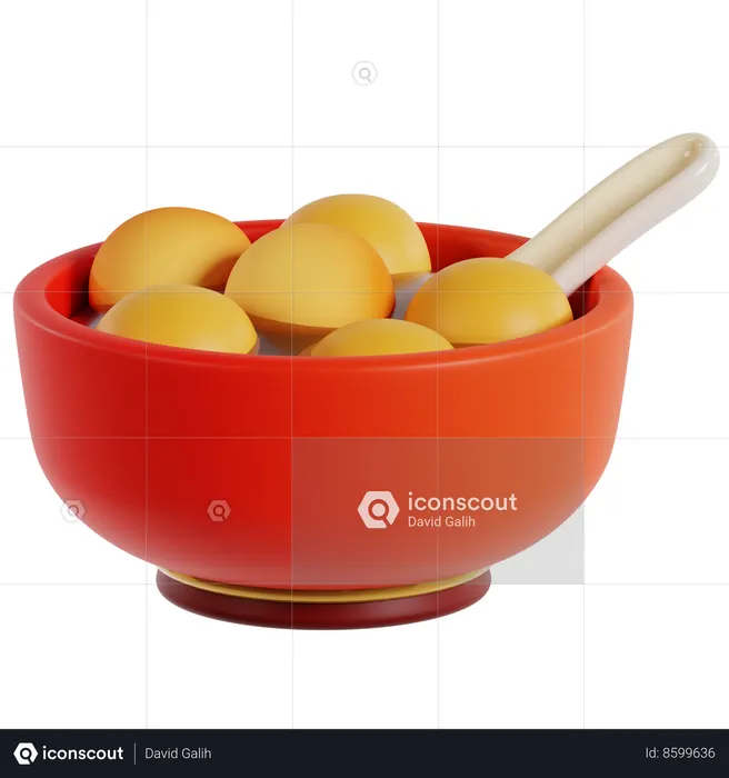 Tangyuan Chinese New Year Feast  3D Icon