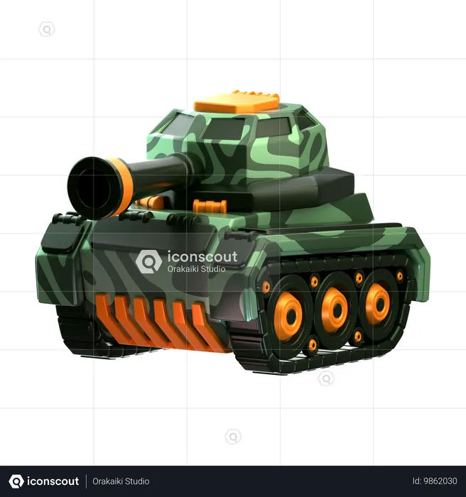 Tank  3D Icon