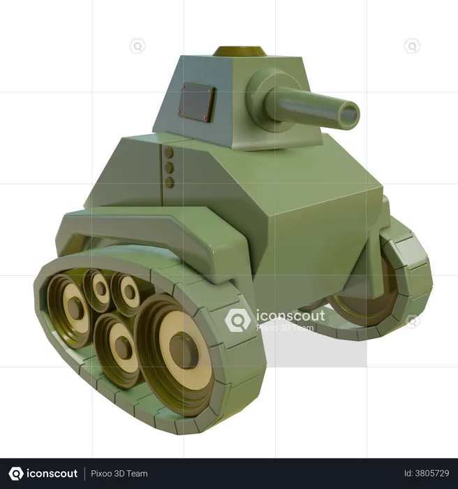 Tank  3D Illustration