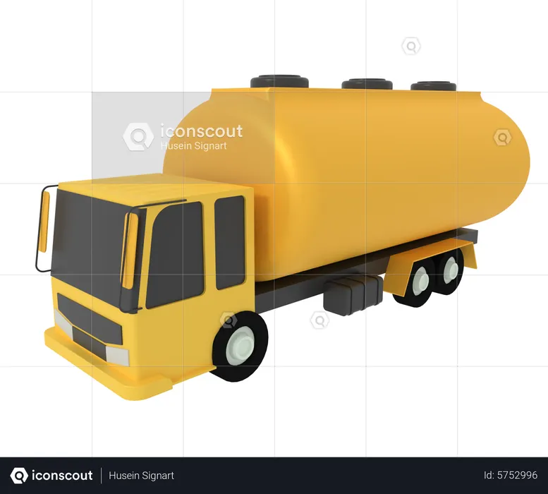 Tanker Truck  3D Icon