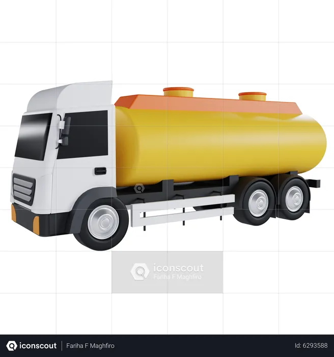 Tanker Truck  3D Icon