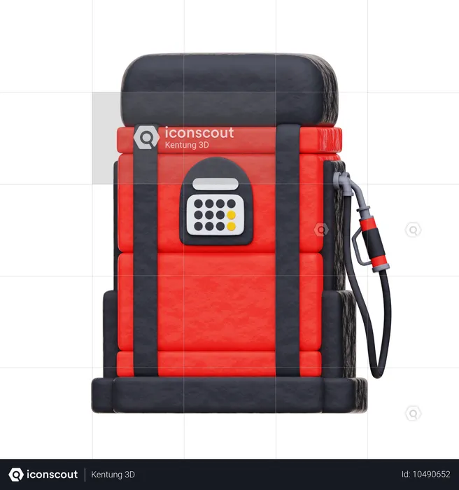 Tankstelle  3D Icon