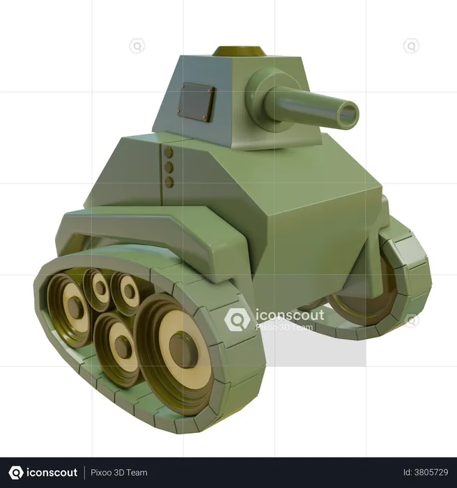 Tanque  3D Illustration