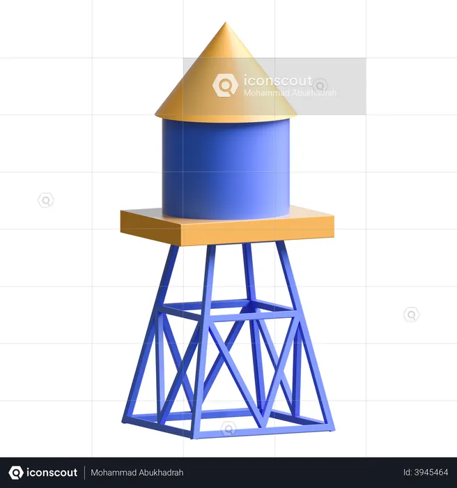 Tanque de água  3D Illustration