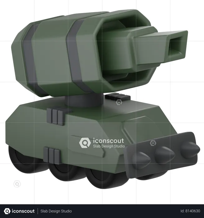 Tanque de guerra  3D Icon