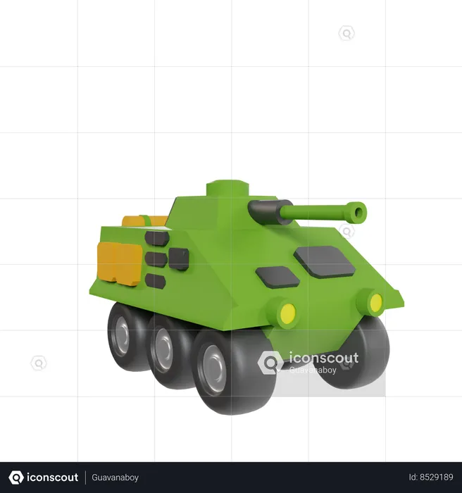 Tanque do exército  3D Icon