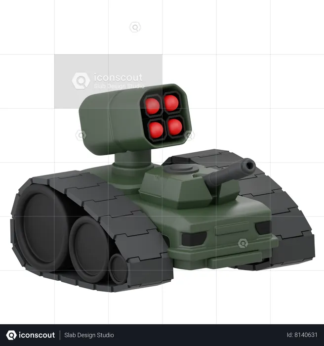 Tanque do exército  3D Icon