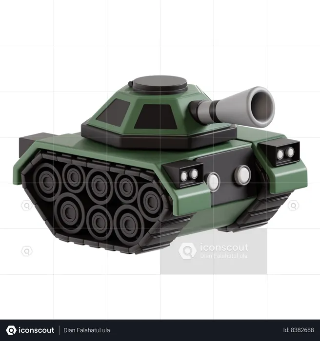 Tanque militar  3D Icon