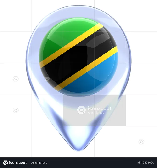 Tanzania Flag 3D Icon