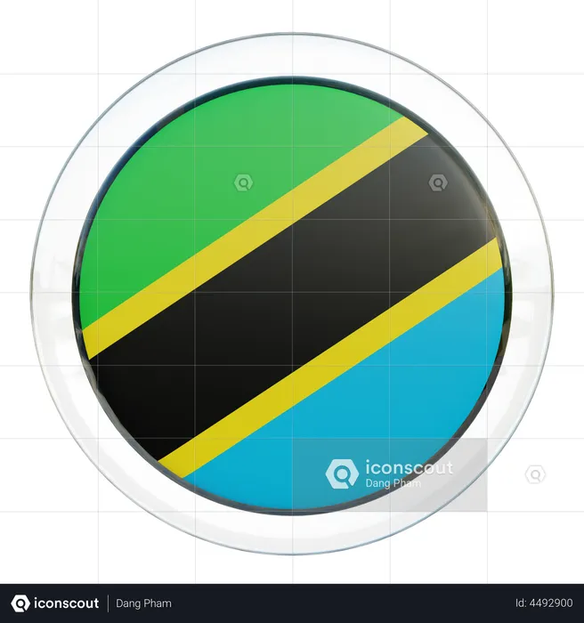 Tanzania Flag Flag 3D Illustration