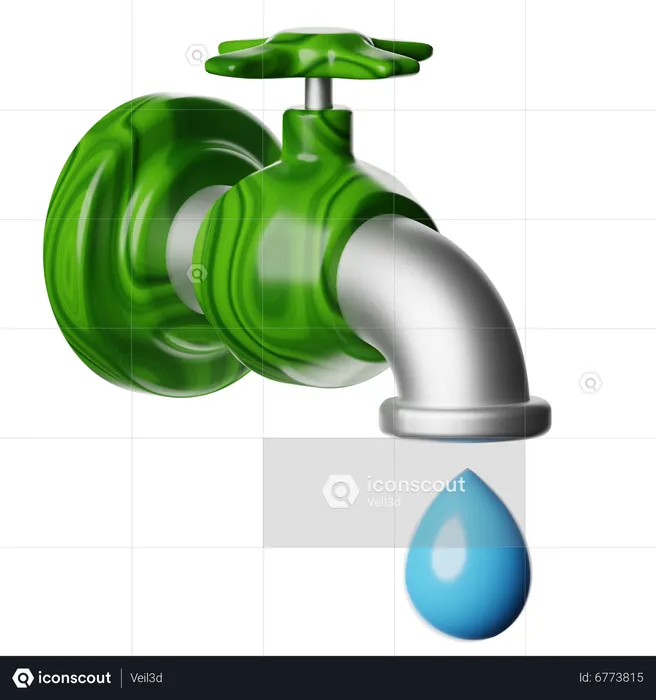 Tap Water  3D Icon