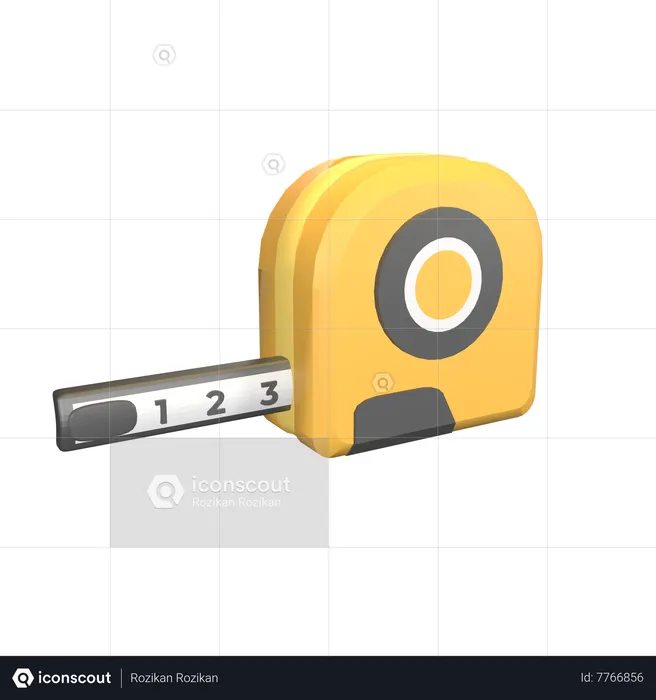 Tape Measure  3D Icon