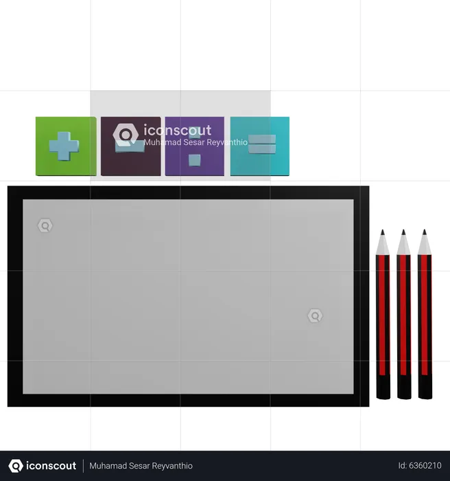 Tarea de matematicas  3D Icon