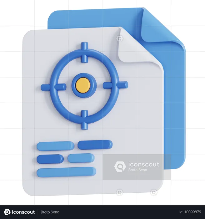 目標  3D Icon