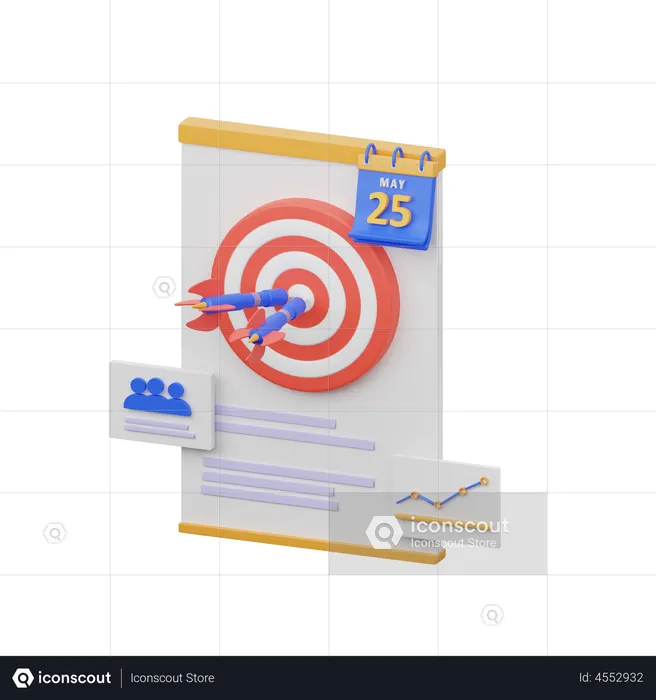 Target Analysis  3D Illustration