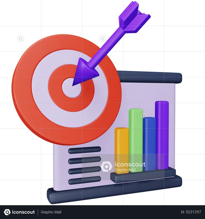 Target Analysis  3D Icon