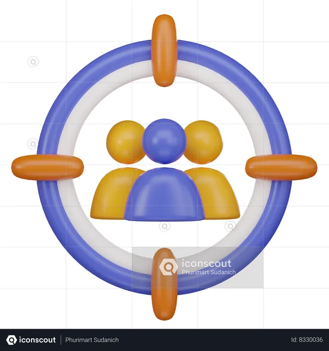 Target Audience  3D Icon