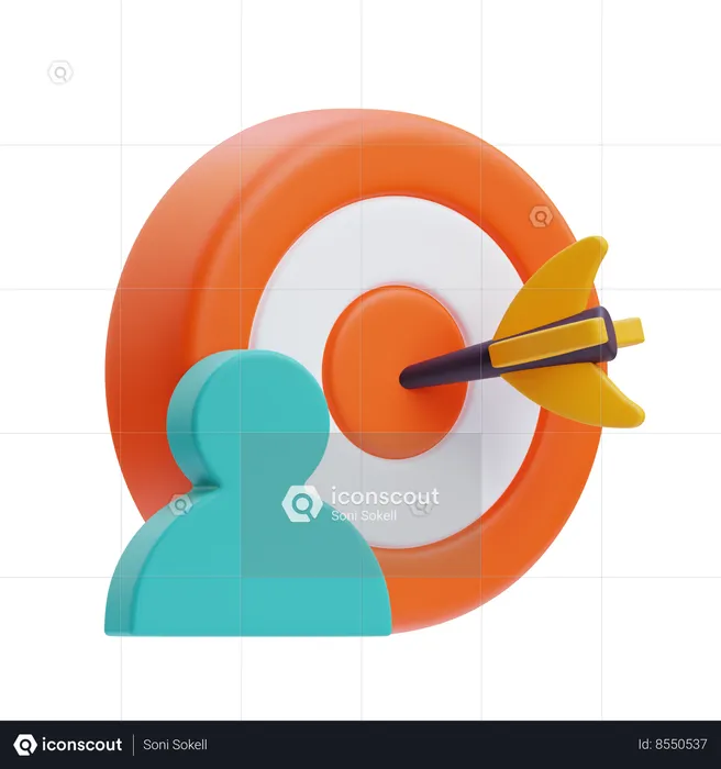 Target Audience  3D Icon