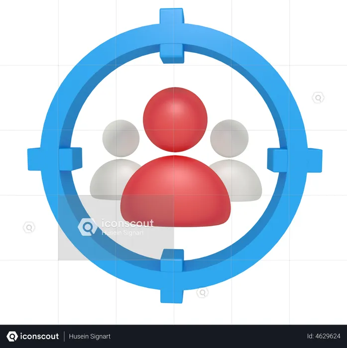 Target Audience  3D Icon