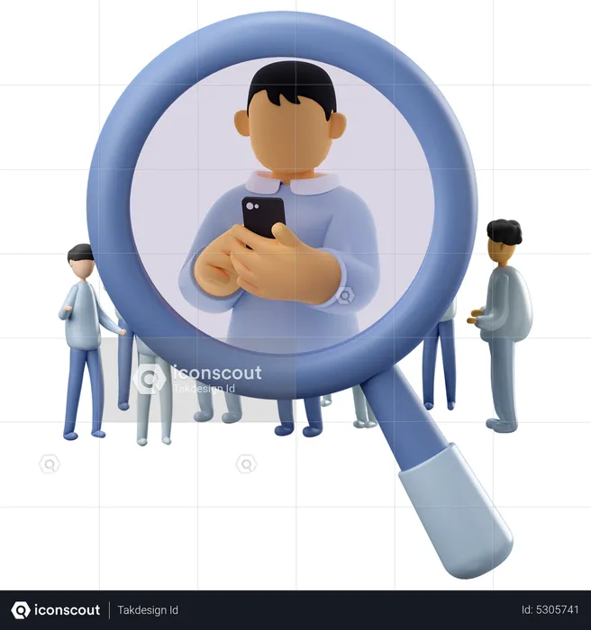 Target audience identification  3D Icon