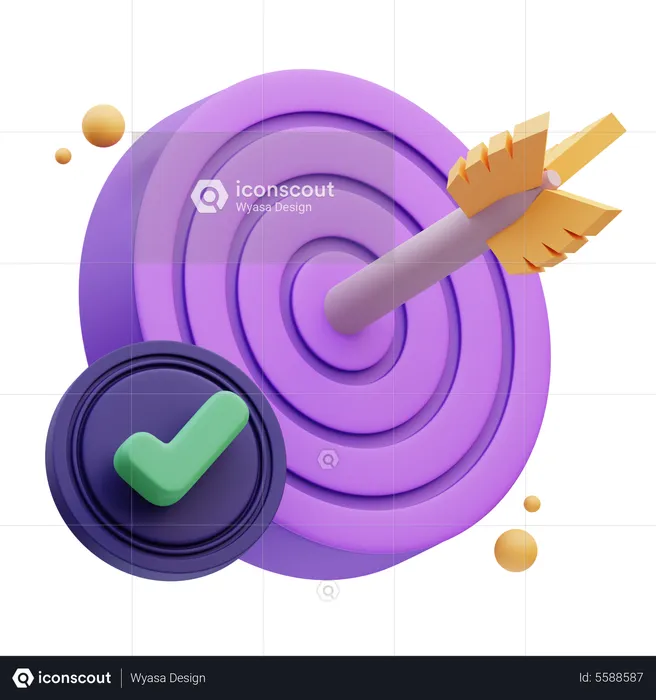 Target Board  3D Icon